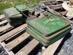 (8) John Deere 47kg Suitcase Weights of JD 4455