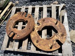 (2) John Deere Wheel Weights