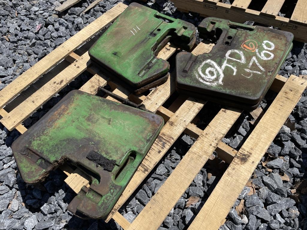 (6) John Deere 47kg Suitcase weights off JD 4760