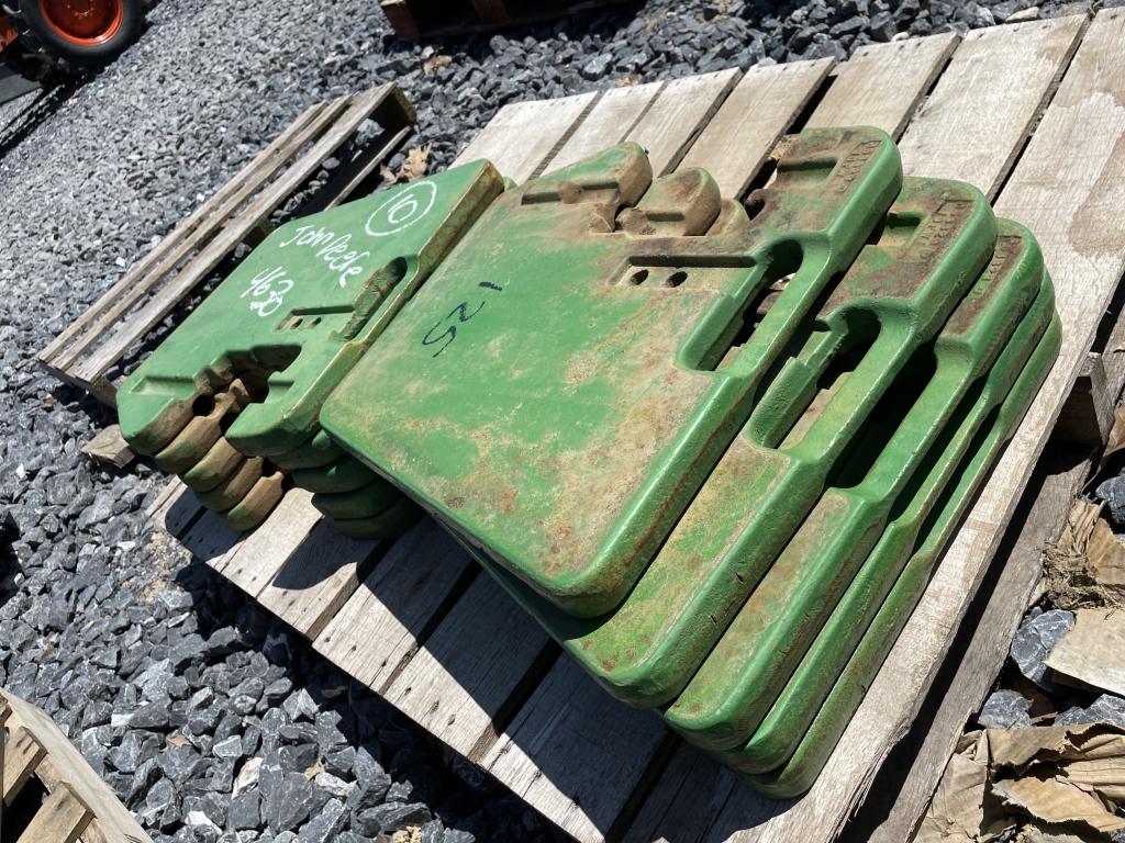 (10) John Deere Suitcase Weights of JD4630