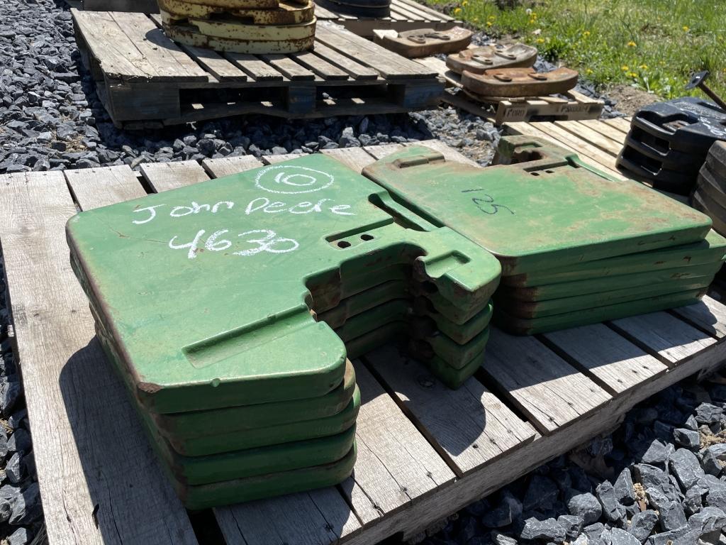 (10) John Deere Suitcase Weights of JD4630