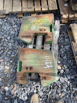 (4) John Deere suitcase Weights off JD5325