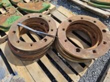 (10) Wheel Weights off FORD TW30 Tractor