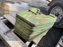 (9) John Deere Suitcase Weights off JD6115R