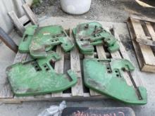 (6) John Deere suitcase weights off jd 6430