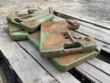 (4) John Deere R51680 Suitcase weights