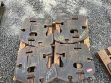 (8) New holland suitcase weights off T6070