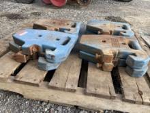 (8) Ford Suitcase weights off Ford 7700