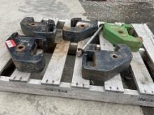 (5) 20 Kg John Deer weights