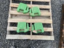 (4) John Deere 42lb Weights