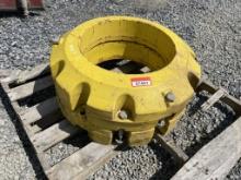 (2) John Deere 205 Kg Wheel Weights off JD6145R