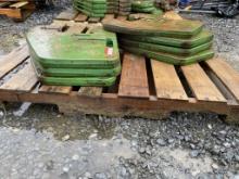(7) John Deere Suitcase weights off JD 8400
