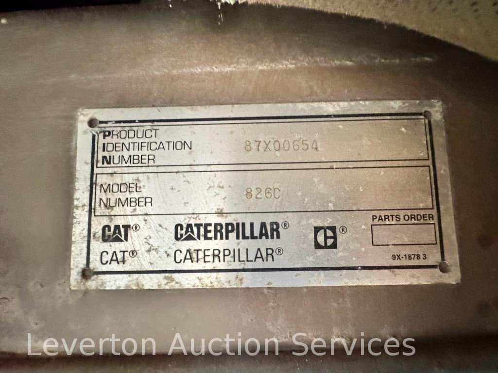 1987 CAT 826C Sheeps Foot Landfill Compactor