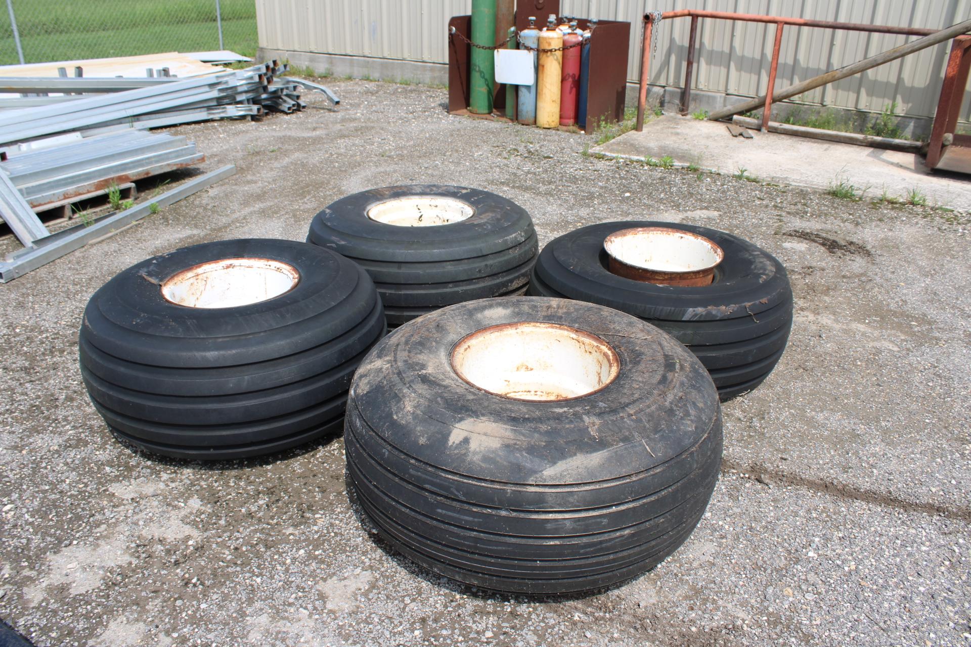 (4)  BF Goodrich Rib Implement Tires w/ Rims