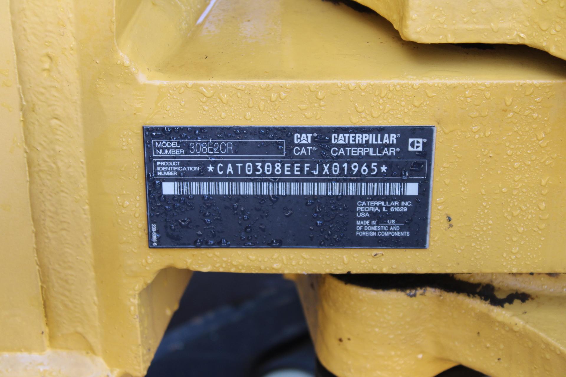 2015 Caterpillar 308E Excavator