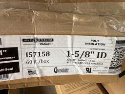 (4 Boxes) 1-5/8" ID Poly Insulation