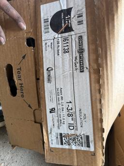 (4 Boxes) 1-5/8" ID Poly Insulation