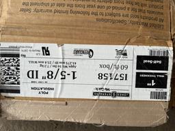 (4 Boxes) 1-5/8" ID Poly Insulation