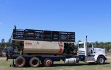 2011 Peterbilt with attached 2020 FINN HT330 Hydroseeder