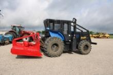 2016 New Holland TS6.110 with Brown Tree Cutter