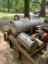 Lowboy Trailer with Commercial Heated Pressure Washer