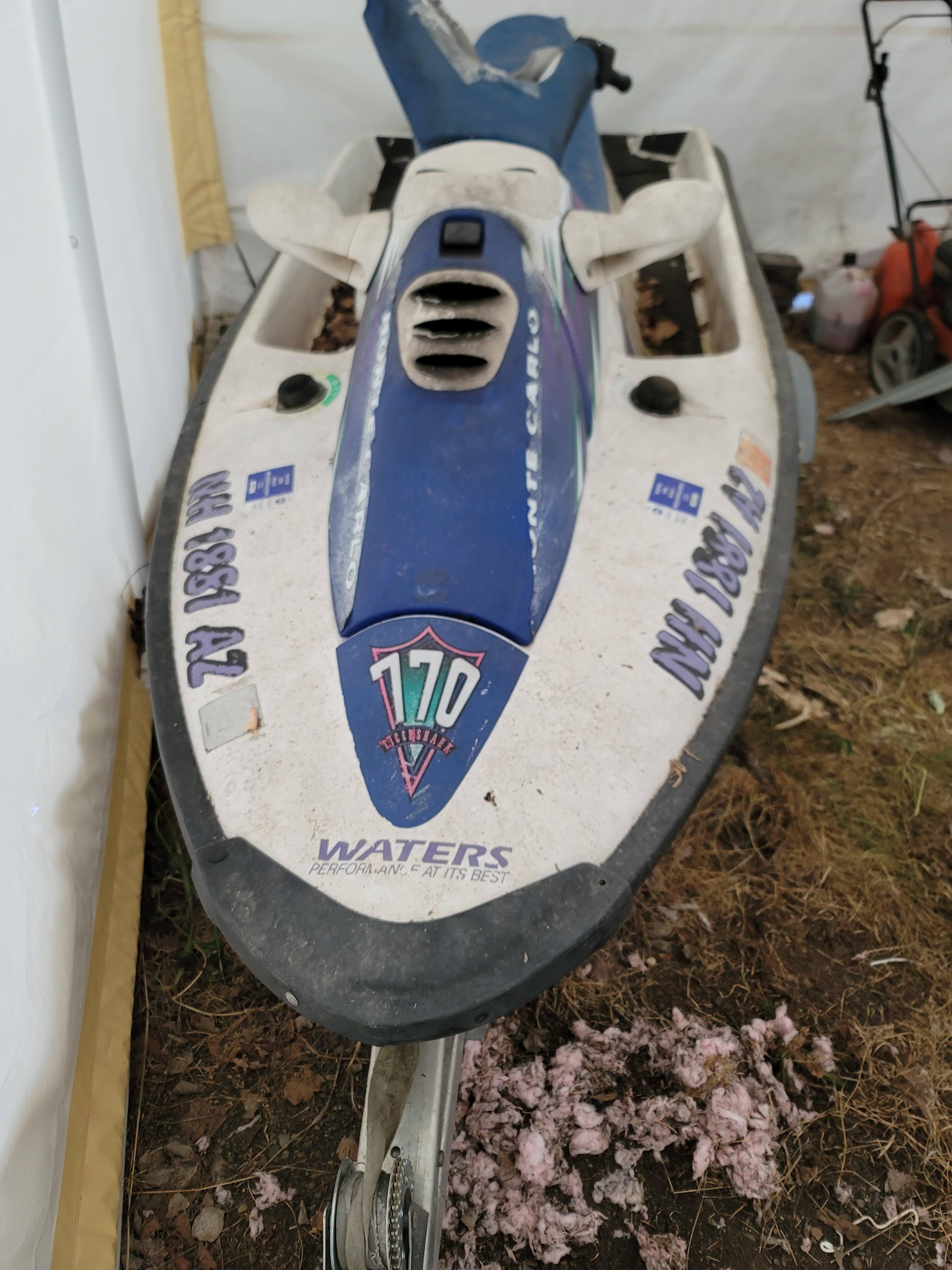 1997 Tigershark Monte Carlo 770 Jetski with Trailer