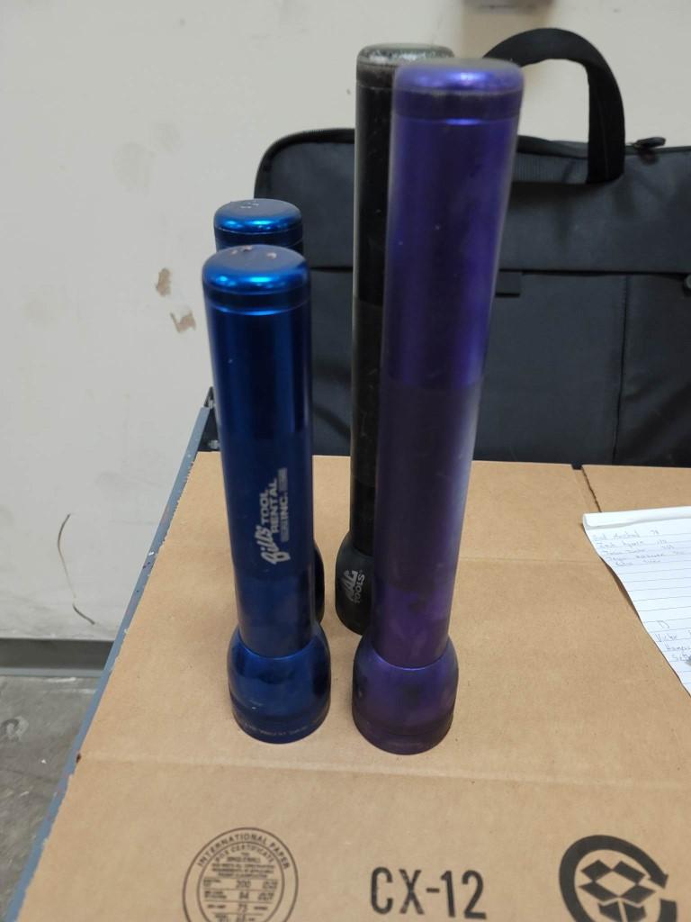 4 Maglite Flashlights