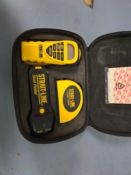 Strait Line laser level and stud finder kit