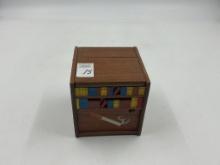MCM Japan carved music box cigarette dispenser/dog