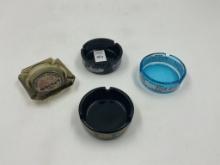 4 Vegas Casino Ashtrays- Nugget-Holiday-Golden Nugget- Hobsons