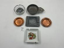 6 misc - Pewter rod dragon - pewter chicago - 2 1944 iran village boss - oxford university - Sq pain