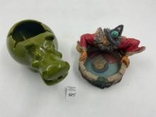 2 misc - Large green hippo - large magician wizard