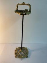 mcm ornate cast iron smoking stand