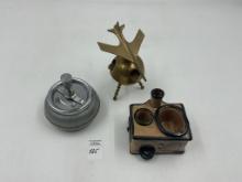 3 misc - 1950s spintop - airplane - japan stove