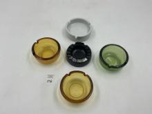 5 misc - mcm amber glass x2 - city national bank dixon - p and I product news - round porcelain