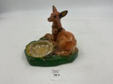Mcm chalkware deer and fawn