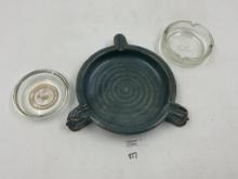 Playboy - wiu college - 3 headed pottery tray