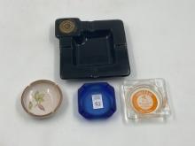 4 ashtrays - contenential systems -lorlodge n.m.