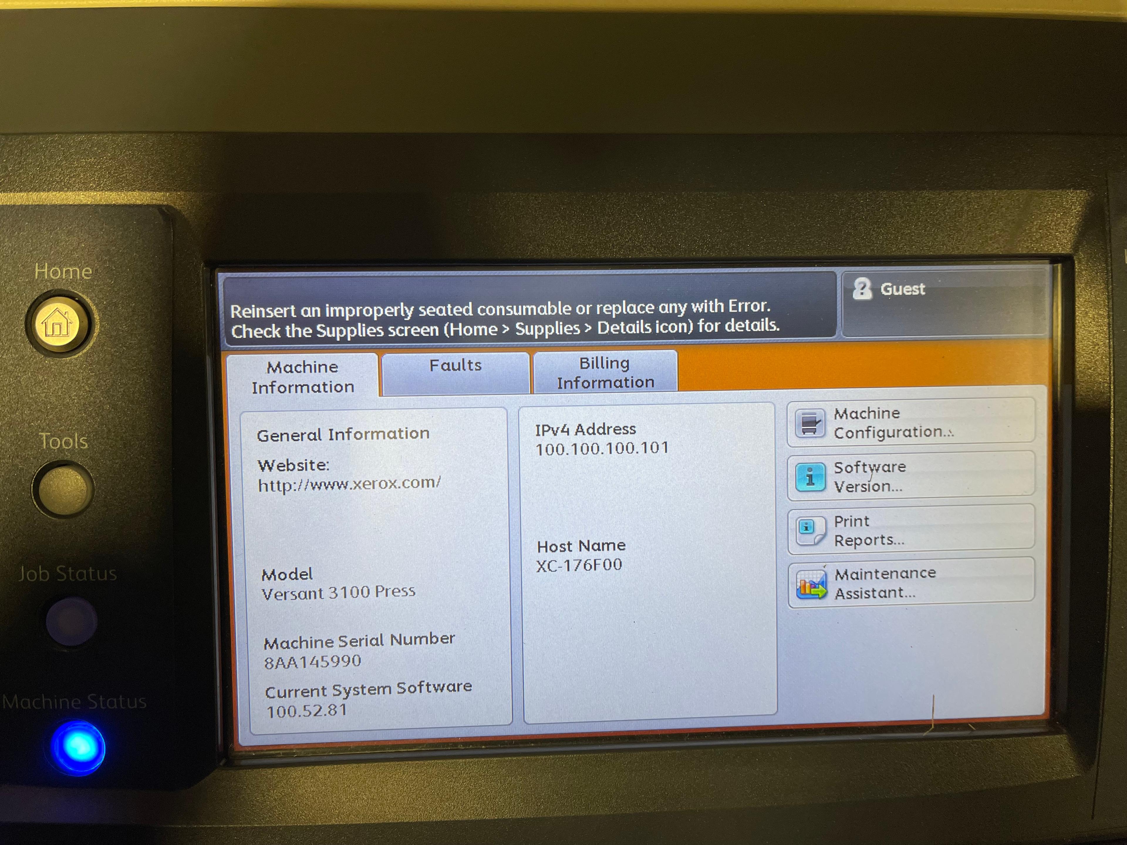 XEROX Versant 3100 (TX)