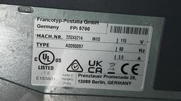 Neopost DS85i (FPi5700) Folder Inserter only 57000 - California
