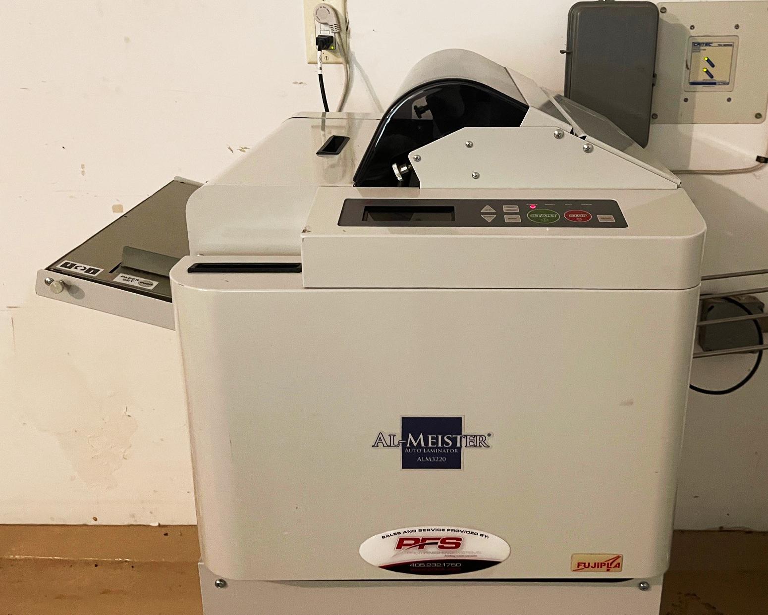 FujiPla Al-Meister Auto Laminator Model ALM3220 and full bleed trimmer - In Texas