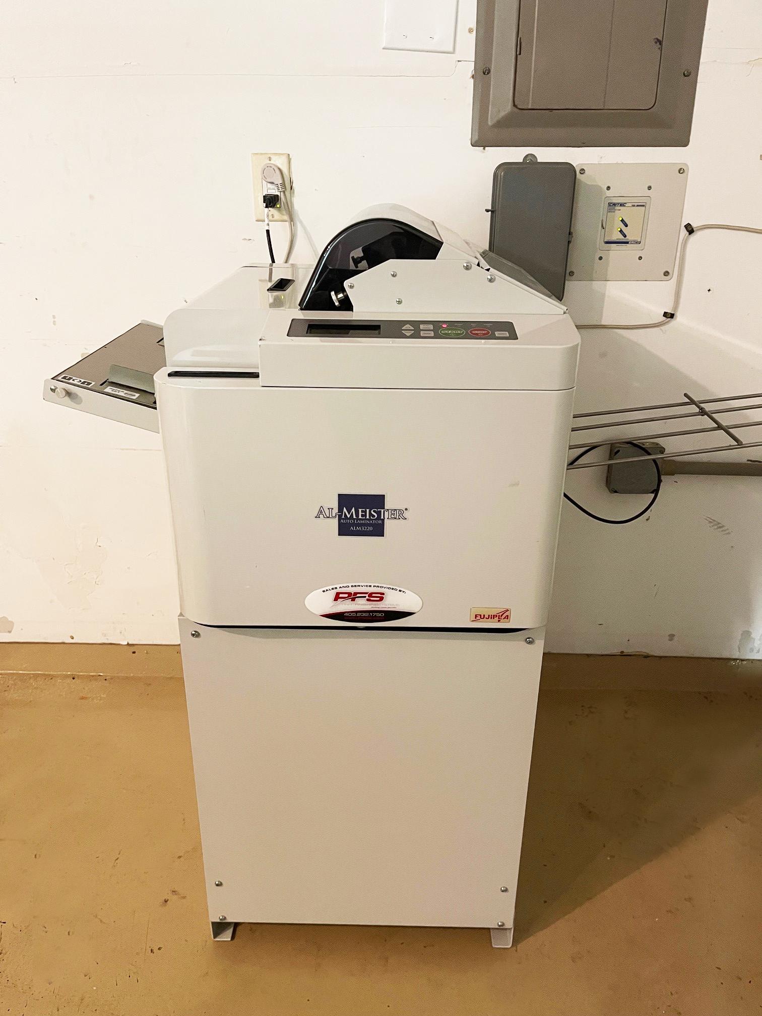 FujiPla Al-Meister Auto Laminator Model ALM3220 and full bleed trimmer - In Texas
