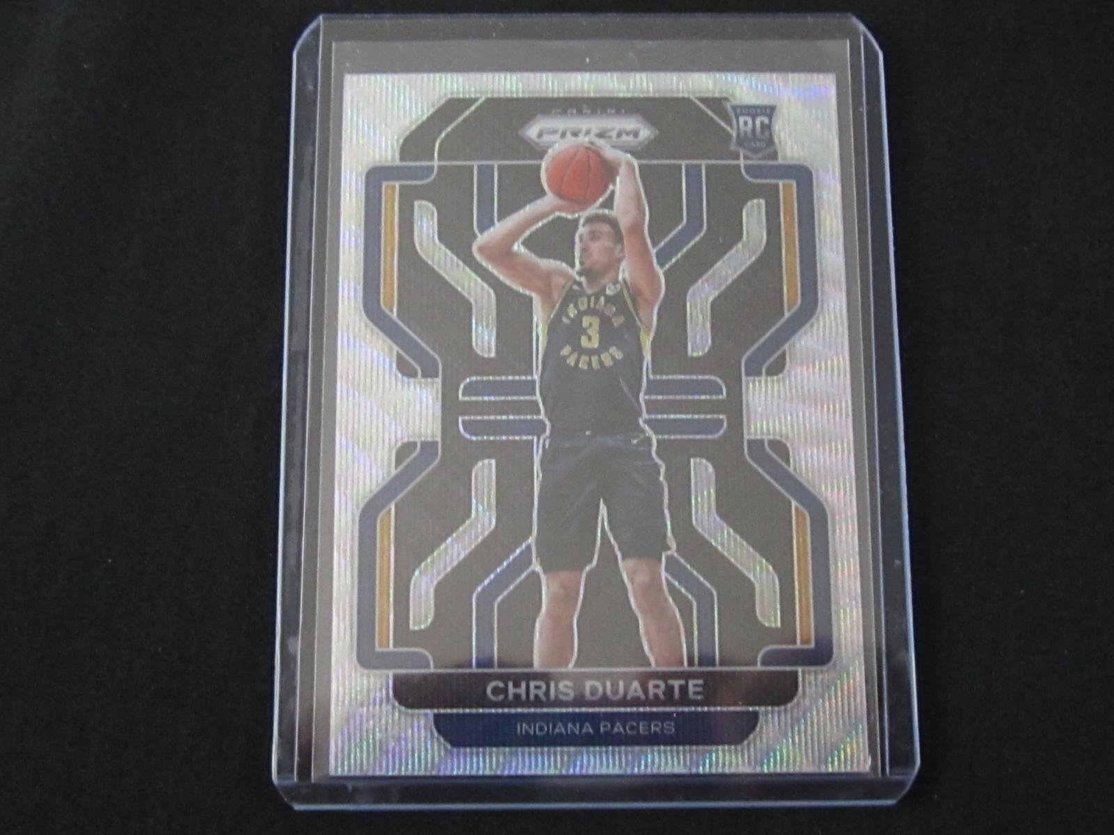 2021-22 PANINI PRIZM CHRIS DUARTE RC SILVER WAVE
