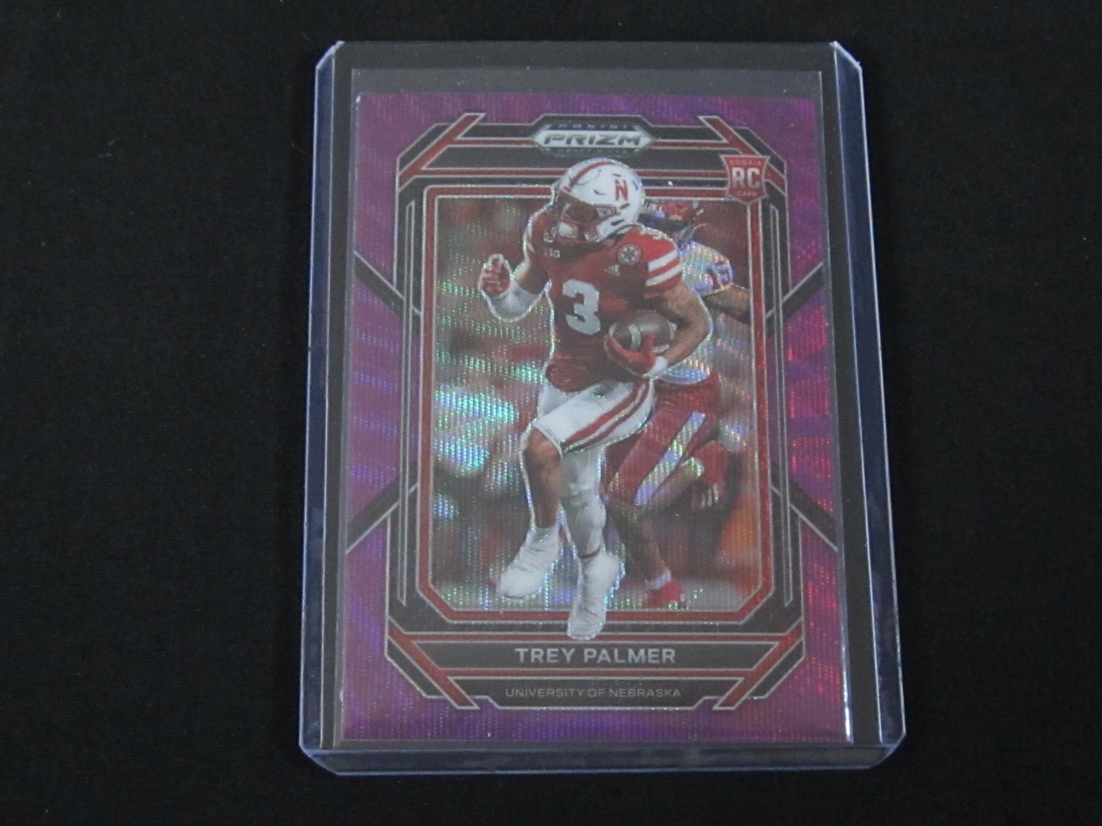 2023 PRIZM DRAFT PICKS TREY PALMER RC PURPLE WAVE