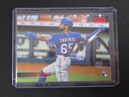 2021 STADIUM CLUB LEODY TAVERAS RC RED FOIL