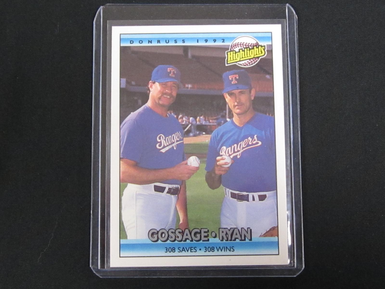 1992 DONRUSS NOLAN RYAN,RICH GOSSAGE HIGHLIGHTS