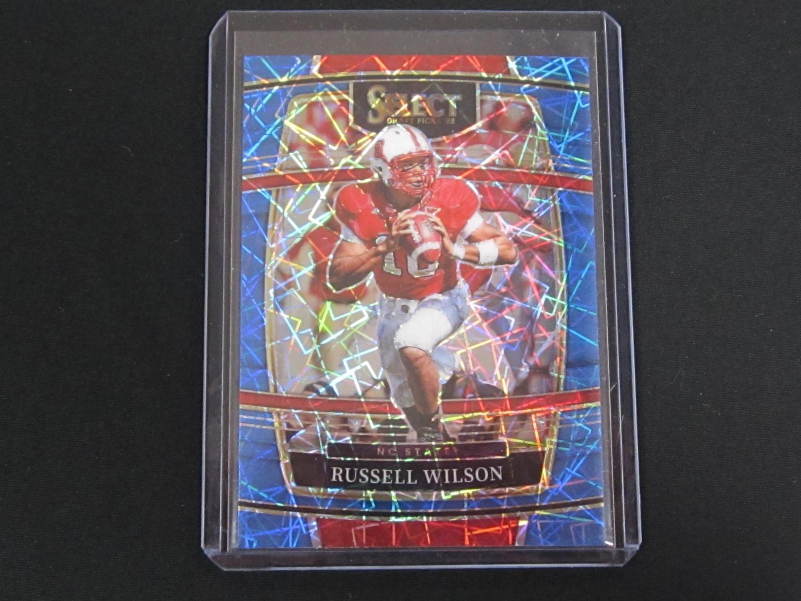 2022 SELECT DRAFT PICKS RUSSELL WILSON BLUE LAZER
