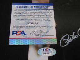 Pete Rose Signed Photo JSA Certified COA