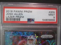 2018 Panini Prizm Josh Allen Lazer Prizm #205 PSA Mint 9