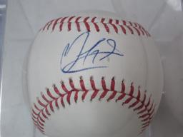 Oscar Gonzalez Signed Baseball Certified COA